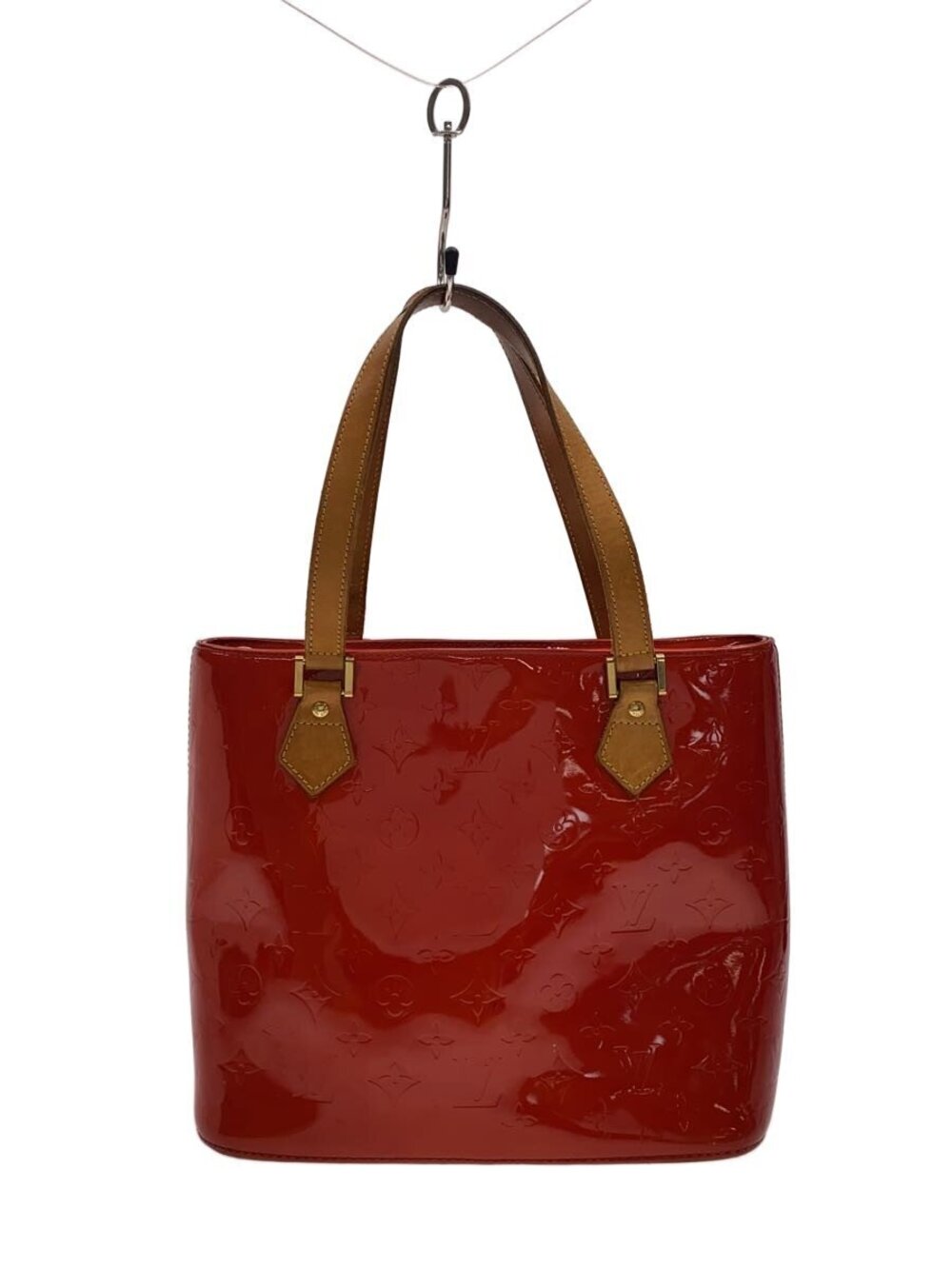 LOUIS VUITTON Houston Monogram Vernis Enamel RED
